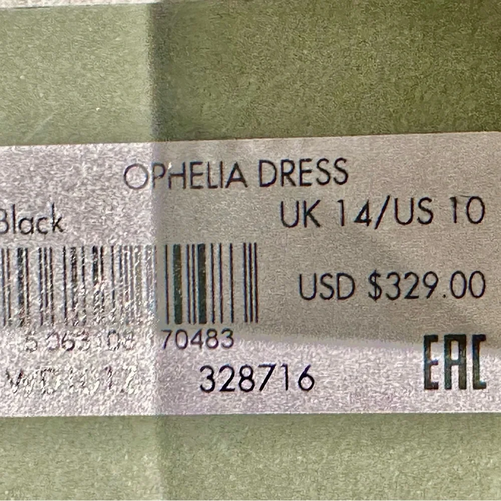 All Saints Black Lace Full Length Dress - Picture 3 of 4